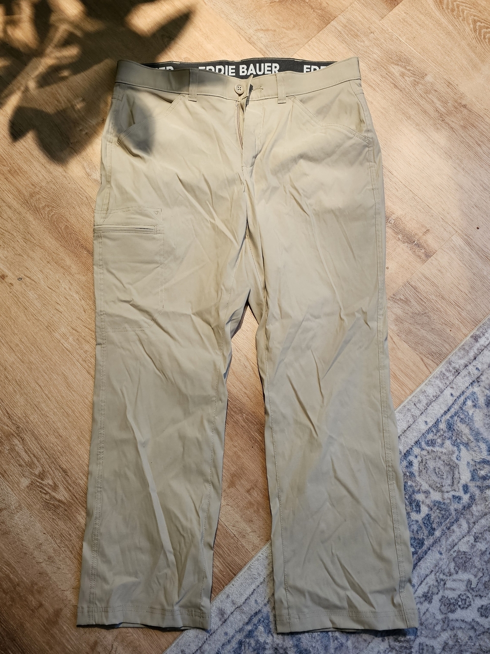 Eddie Bauer Men's Light Tan Chinos